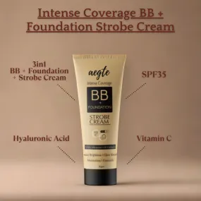Aegte Intense Coverage BB   Foundation Strobe Cream with SPF 35, Hyaluronic acid and Vitamin C