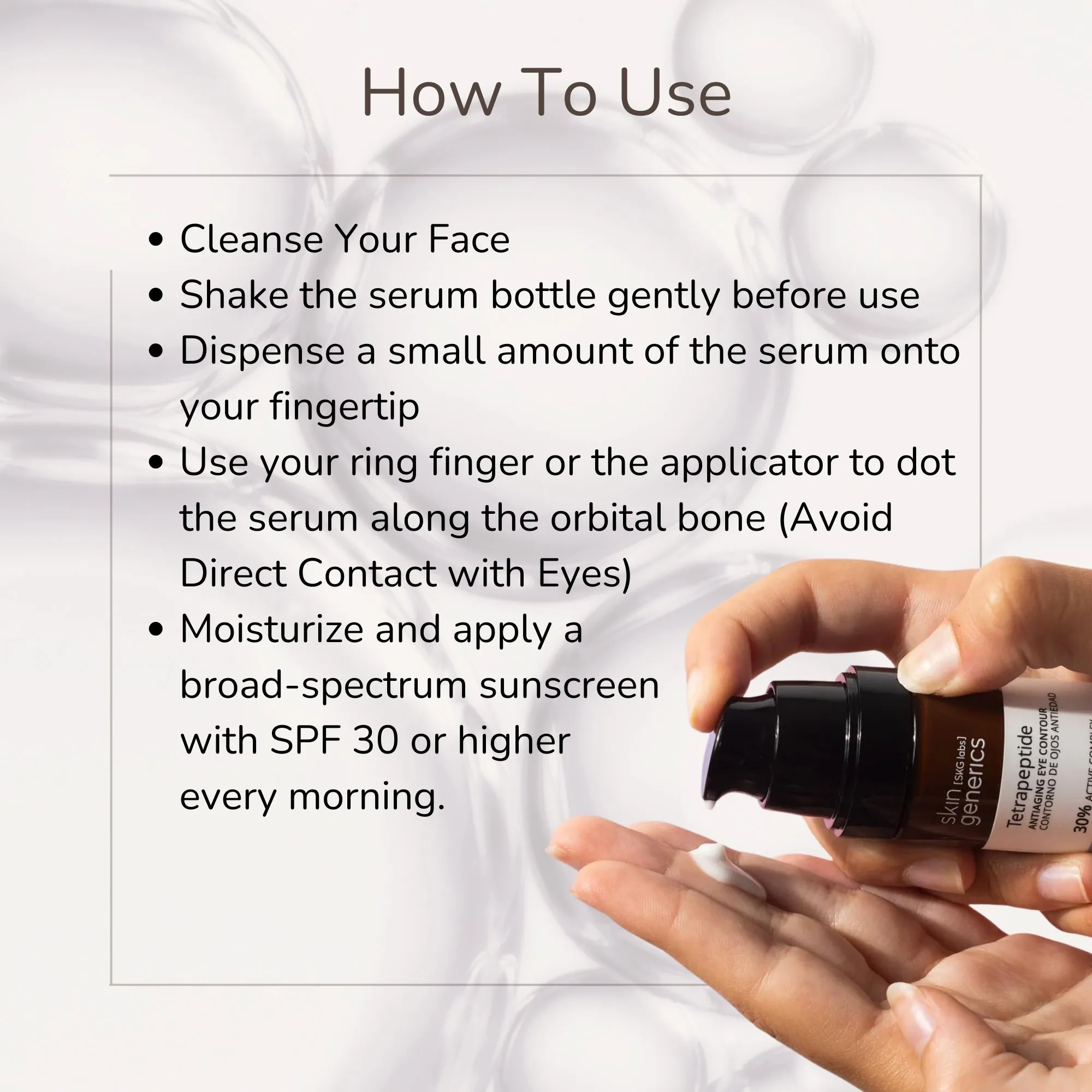 Anti Aging Eye Contour With Tetrapeptides