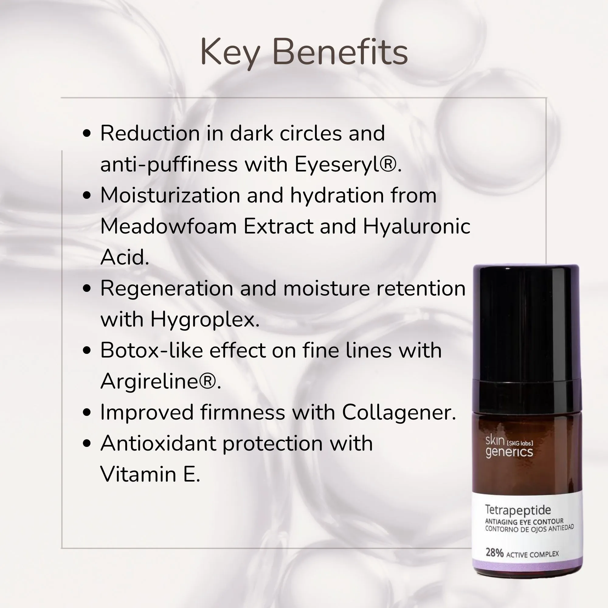 Anti Aging Eye Contour With Tetrapeptides
