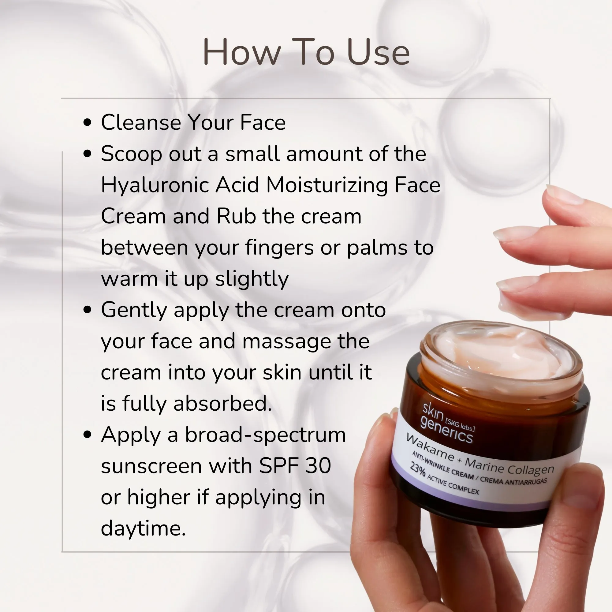 Anti Wrinkle Cream With Wakame