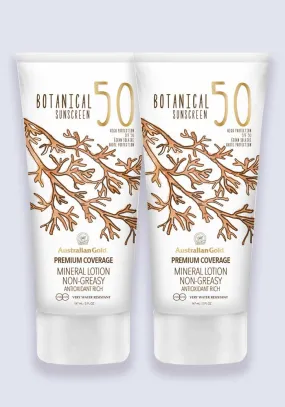 Australian Gold Botanical Mineral Lotion SPF 50 147ml - 2 Pack Saver
