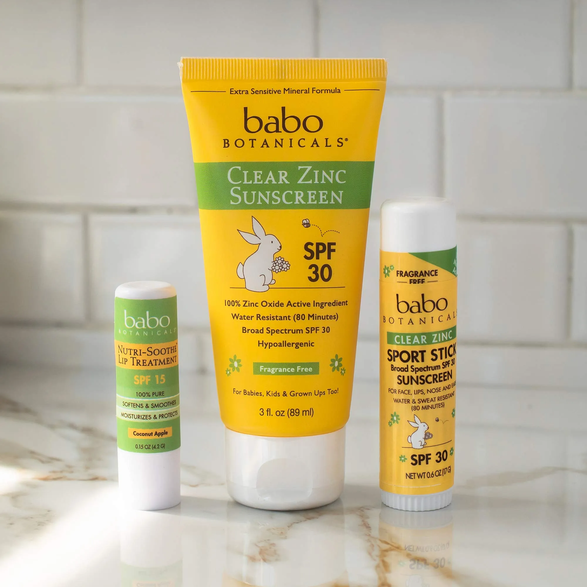 Babo Botanicals Zinc Sunscreen Lotion SPF 30 with 100% Mineral Actives, Non-Greasy, Water-Resistant, Fragrance-Free, Vegan, For Babies, Kids or Sensitive Skin, Clear, 3 Fl Oz 3 Fl Oz (Pack of 1)