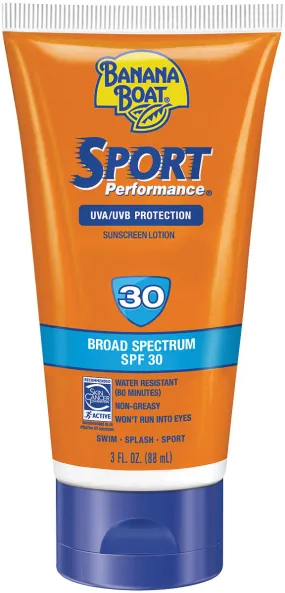 Banana Boat Sport Sunscreen Lotion SPF 30 - 3 oz, Sun Protection for Active Lifestyles