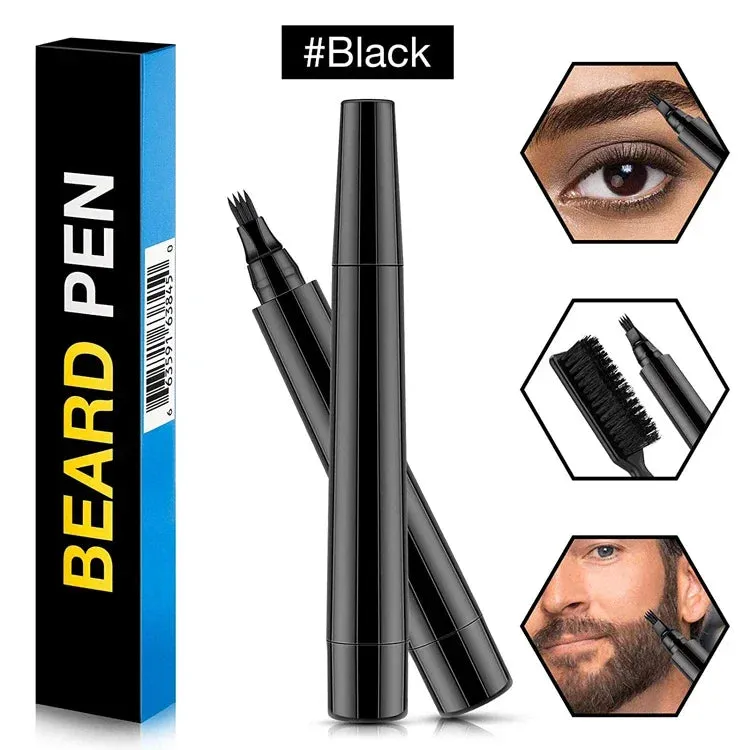Beard Coloring Filling Mascara, Beard Pen Brush Moustache