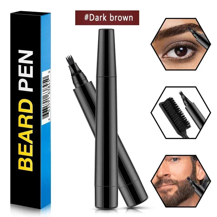 Beard Coloring Filling Mascara, Beard Pen Brush Moustache