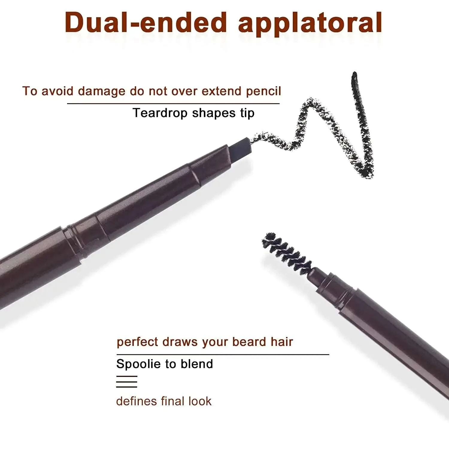 Beard Coloring Filling Mascara, Beard Pen Brush Moustache