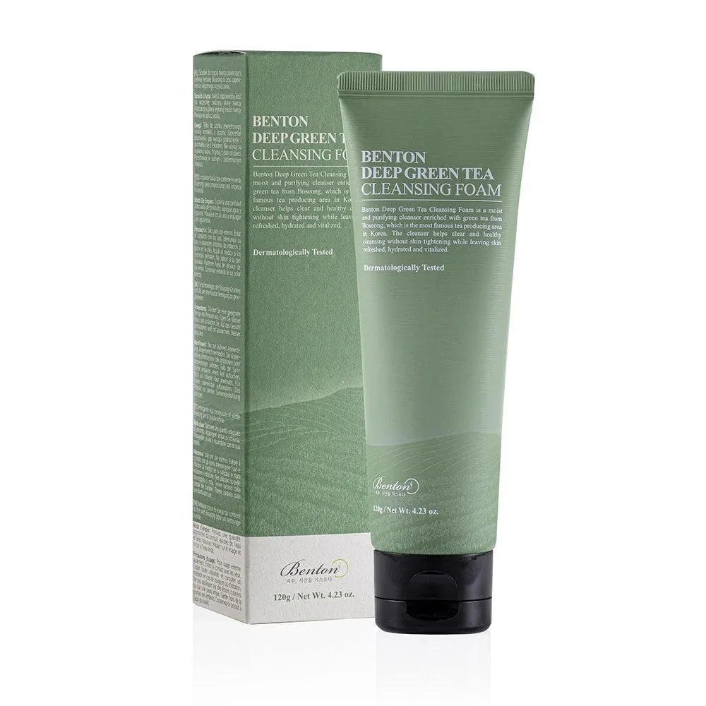 BENTON Deep Green Tea Cleansing Foam 120g