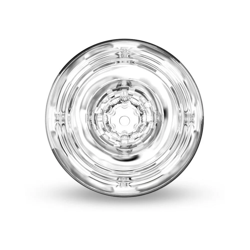 Blush M for Men Soft   Wet Magnifier Self-Lubricating See-Through Stroker Clear