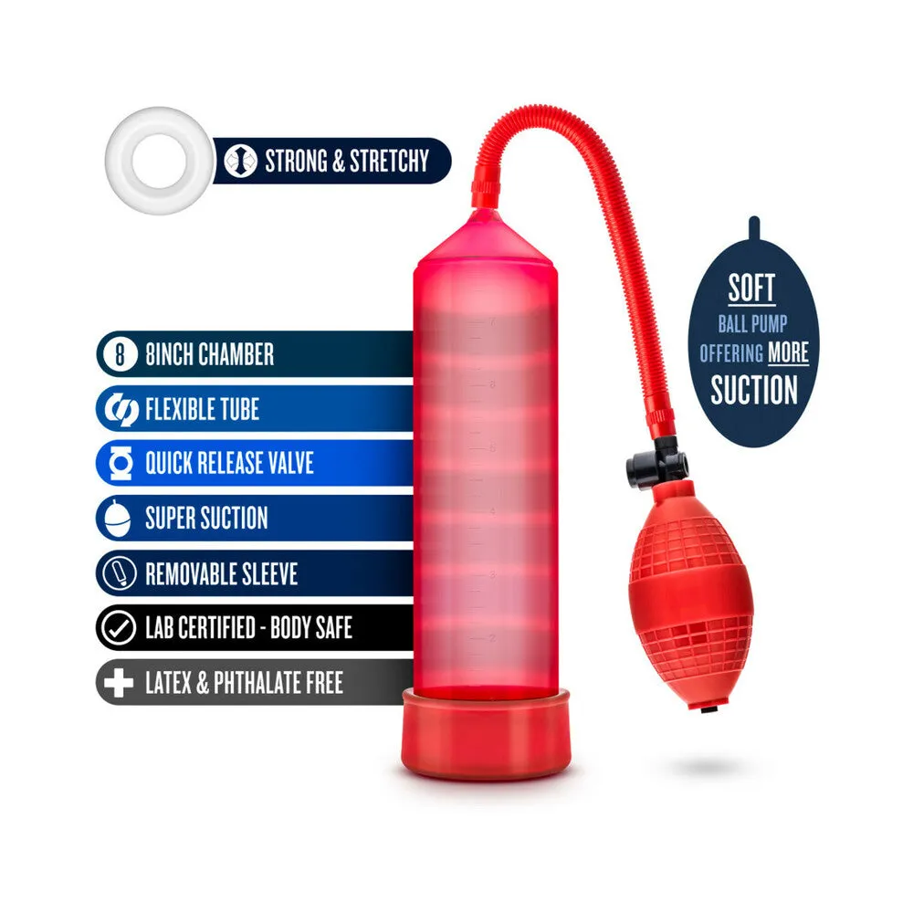 Blush Performance VX101 Male Enhancement Pump - Red