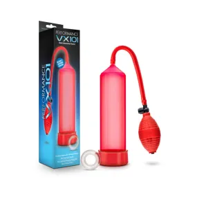 Blush Performance VX101 Male Enhancement Pump - Red