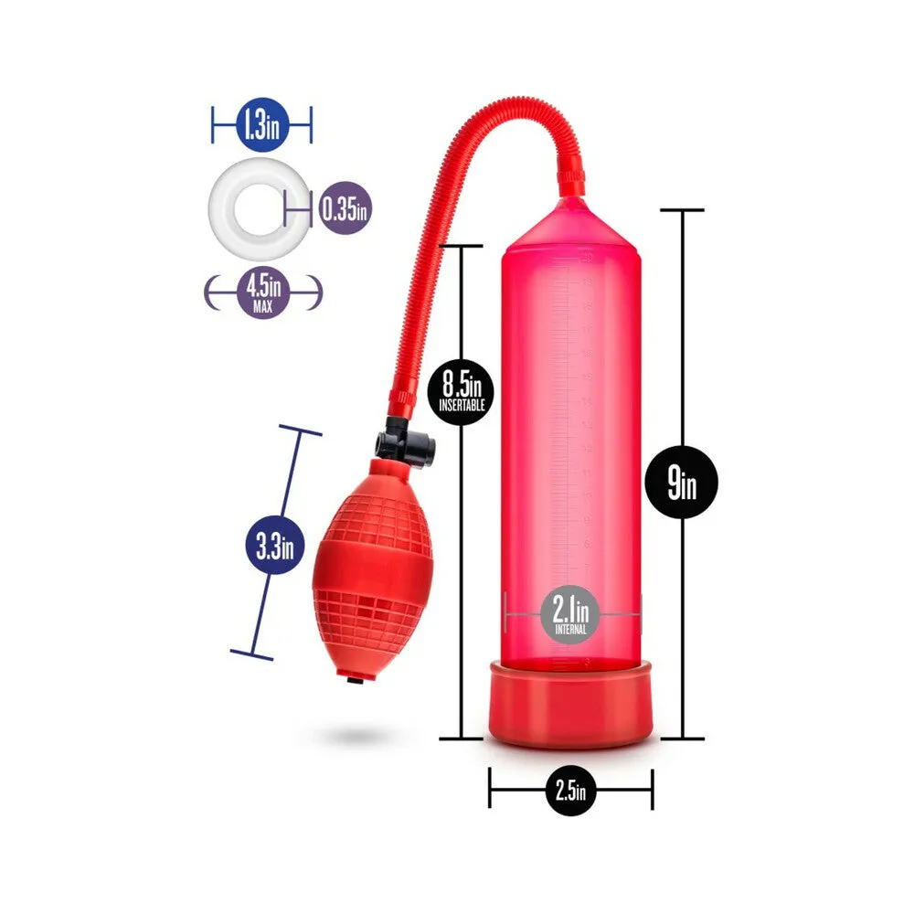 Blush Performance VX101 Male Enhancement Pump - Red