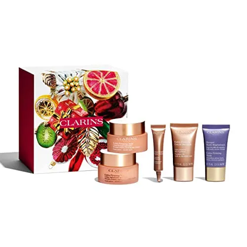 Clarins Extra-Firming Luxury Collection | 6-Piece Holiday Skincare Gift Set | Anti-Aging | Limited Edition