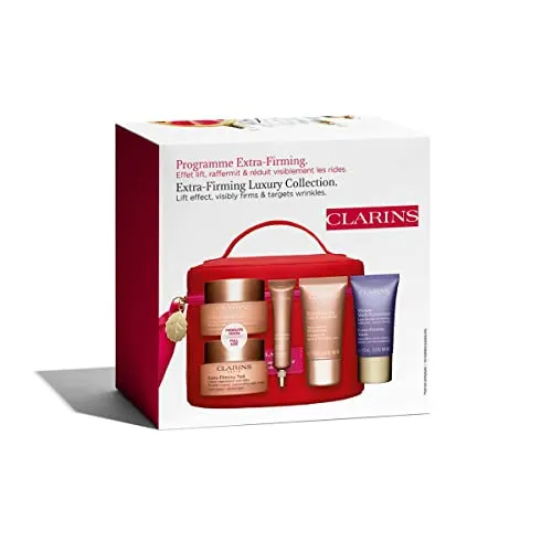 Clarins Extra-Firming Luxury Collection | 6-Piece Holiday Skincare Gift Set | Anti-Aging | Limited Edition