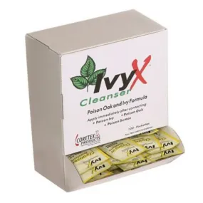 CoreTex IvyX 84661 Post Contact Skin Cleanser Towelettes, Case of 50