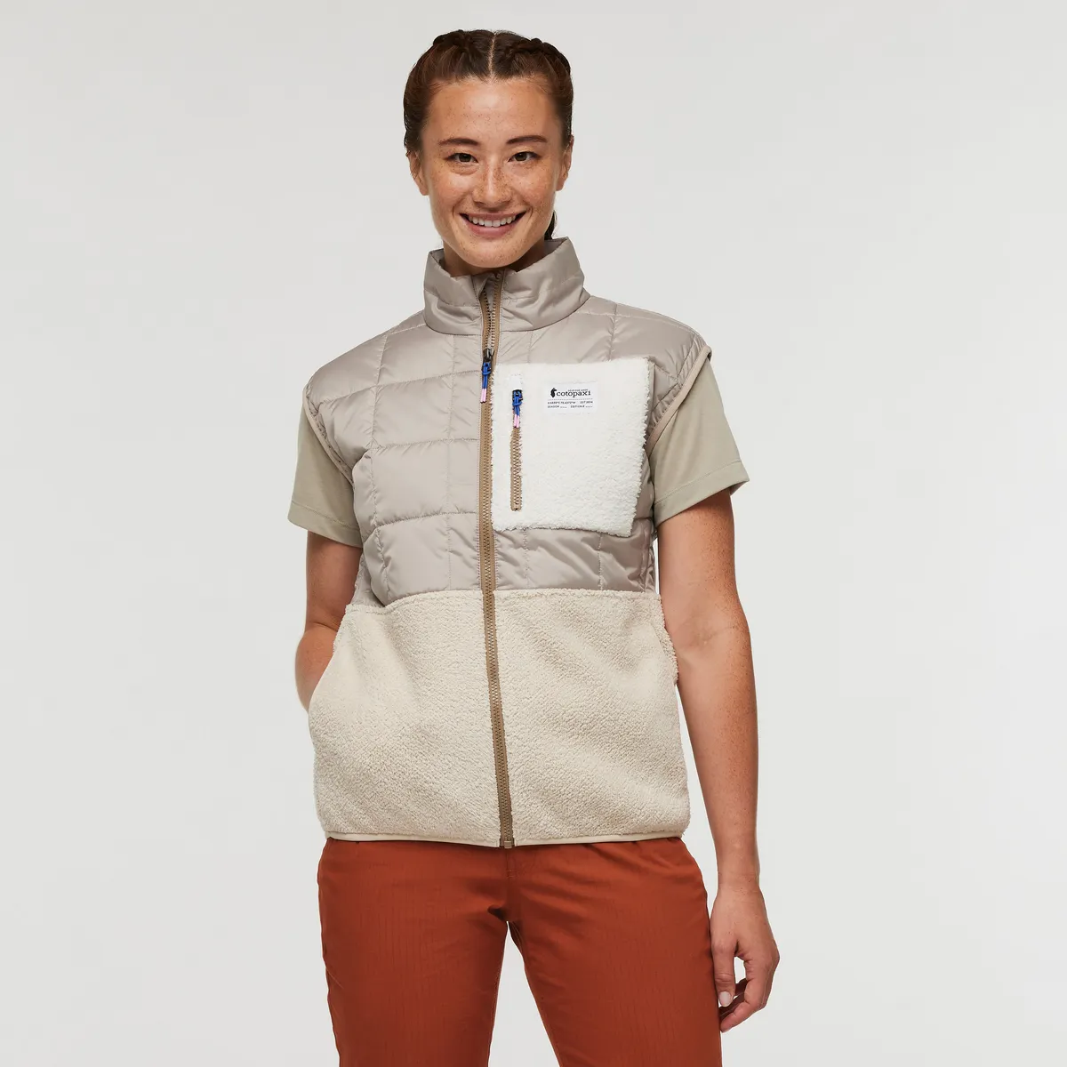 Cotopaxi Women&#x27;s Trico Hybrid Vest Oatmeal/Cream | Buy Cotopaxi Women&#x27;s Trico Hybrid Vest Oatmeal/Cream here | Outnorth
