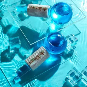 Ice Globes Facial Tool with FREE Gold Beauty Elixir Oil & Vitamin C Serum