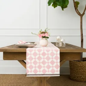 India Hicks Home Latticework Blush Table Runner