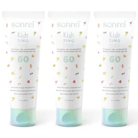 Kids Zinq™ SPF 60 Mineral Gel Sunscreen 3-Pack Bundle