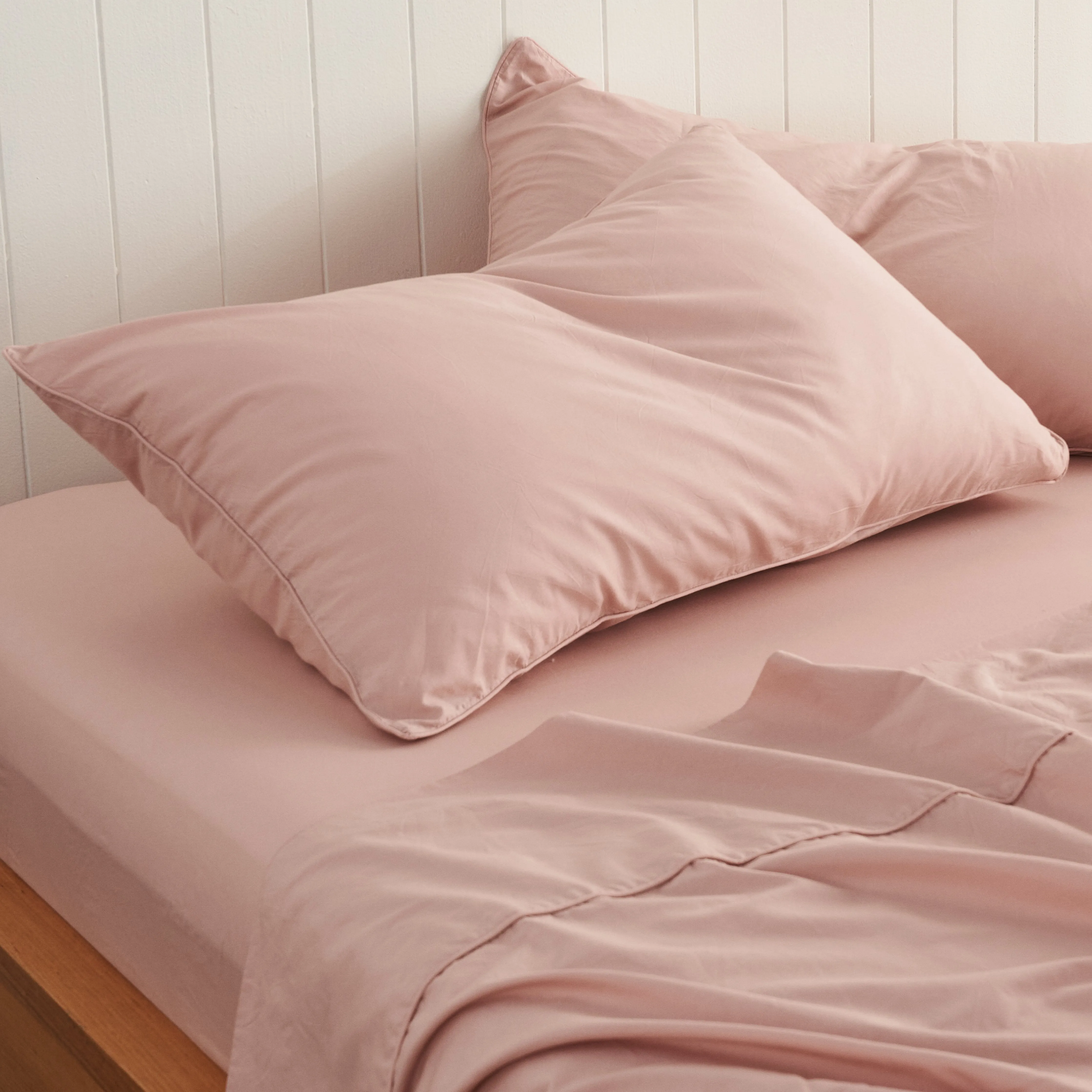 Leo Washed Cotton - Blush Kids Duvet Cover