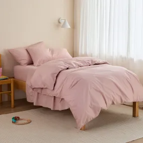 Leo Washed Cotton - Blush Kids Duvet Cover