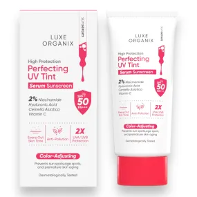 Luxe Organix Perfecting UV Tint Serum Sunscreen SPF 50 PA     40g ( PINK )