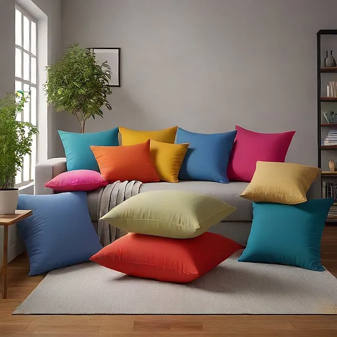 Luxury Blush Cushion Covers 100% Egyptian Cotton - Pack of 4 Pillowcases