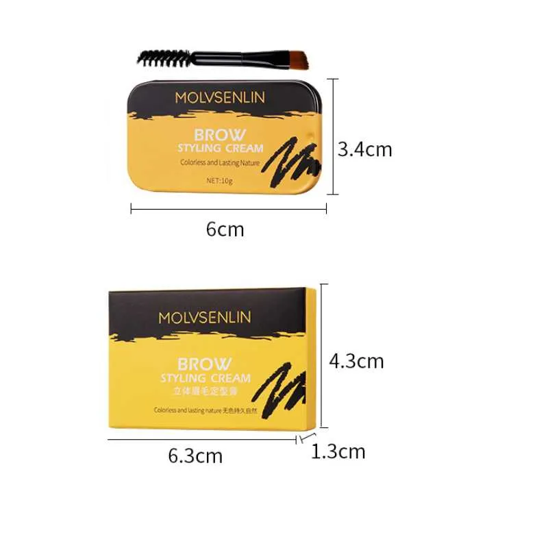 Molvsenlin - Natural Eyebrow Styling Gel Soap
