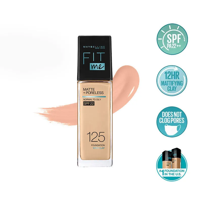 New Fit Me Matte   Poreless Liquid Foundation SPF 22