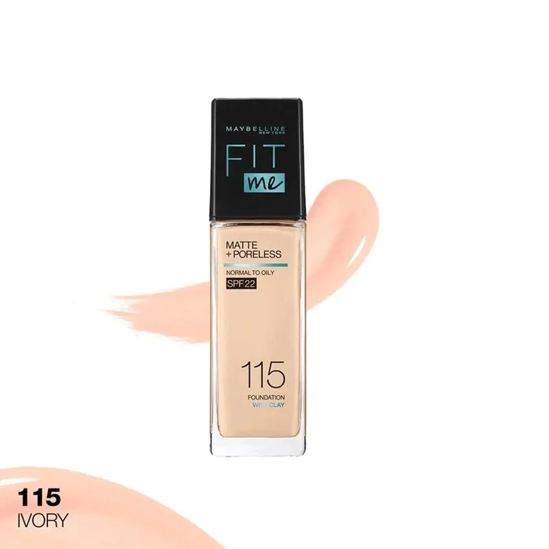 New Fit Me Matte   Poreless Liquid Foundation SPF 22