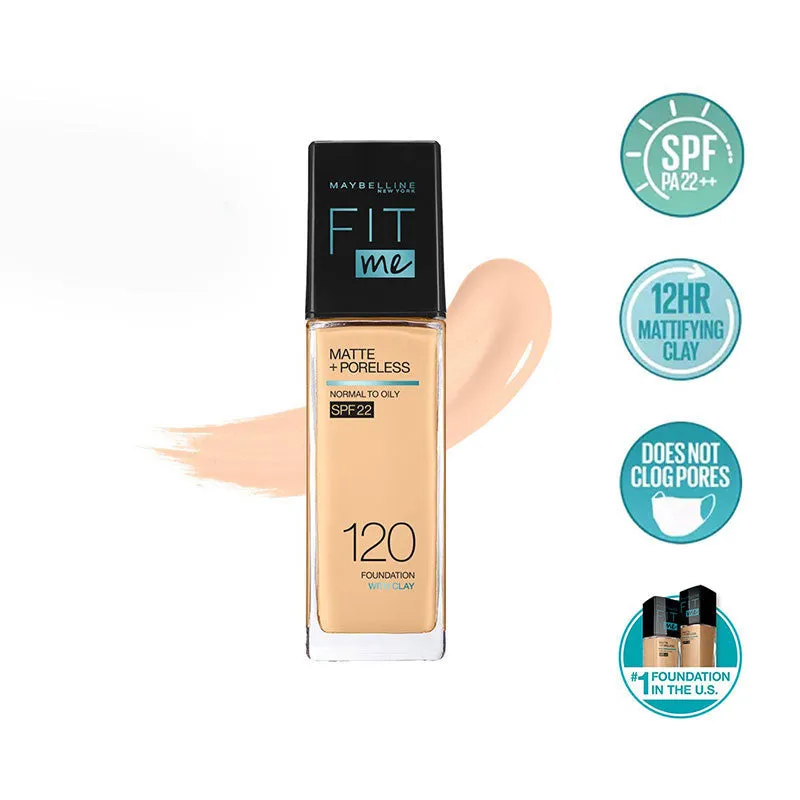 New Fit Me Matte   Poreless Liquid Foundation SPF 22