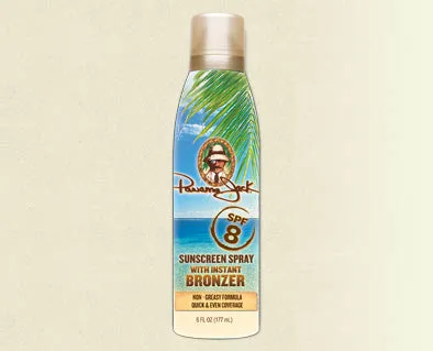 Panama Jack Sunscreen Spray with Instant Bronzer SPF 8