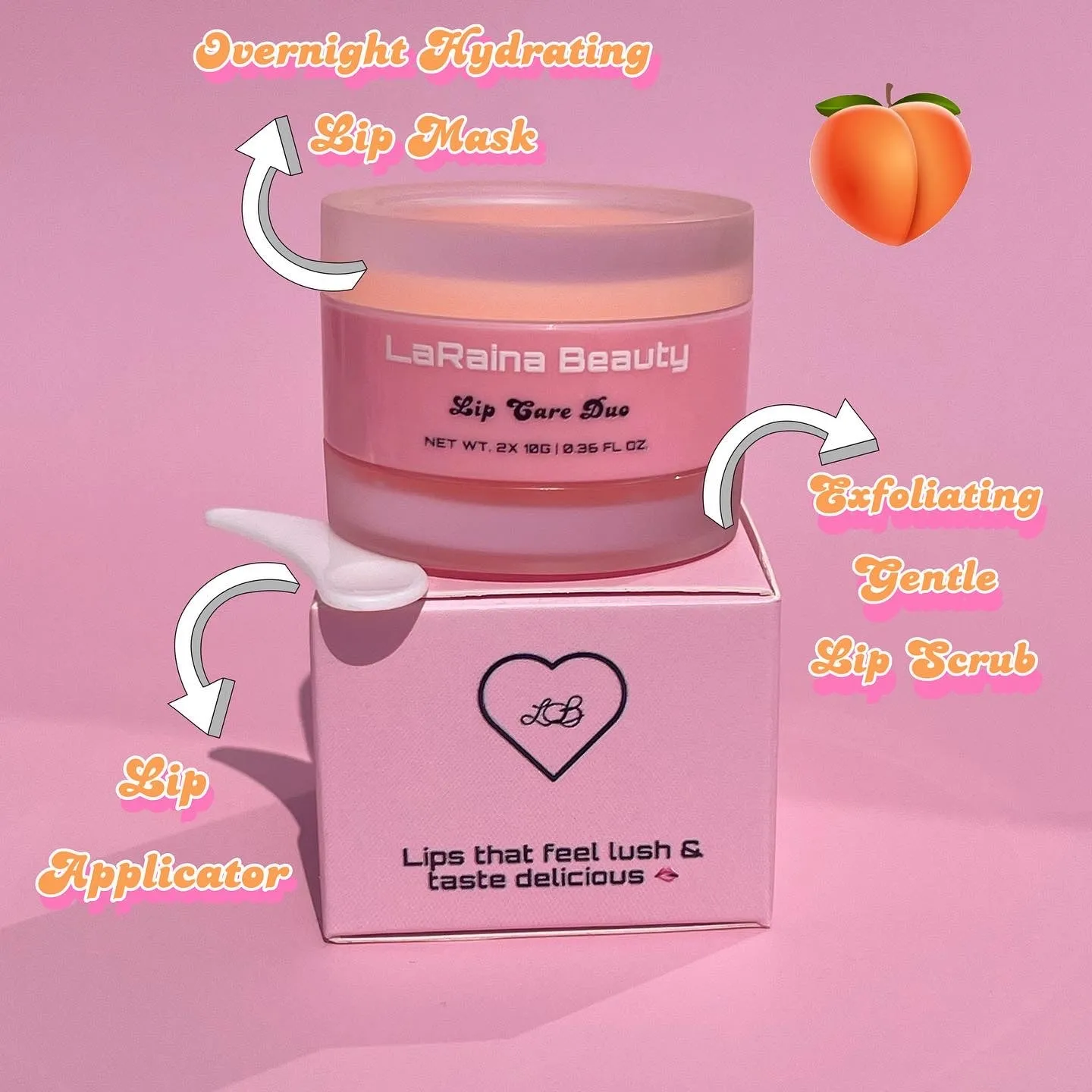 Pretty Peach 🍑| Lip Mask & Scrub