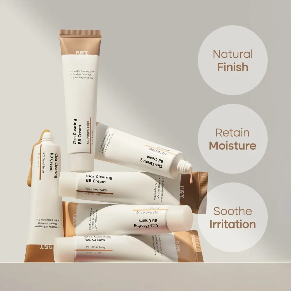PURITO Cica Clearing BB Cream 30ml - #15 Rose Ivory