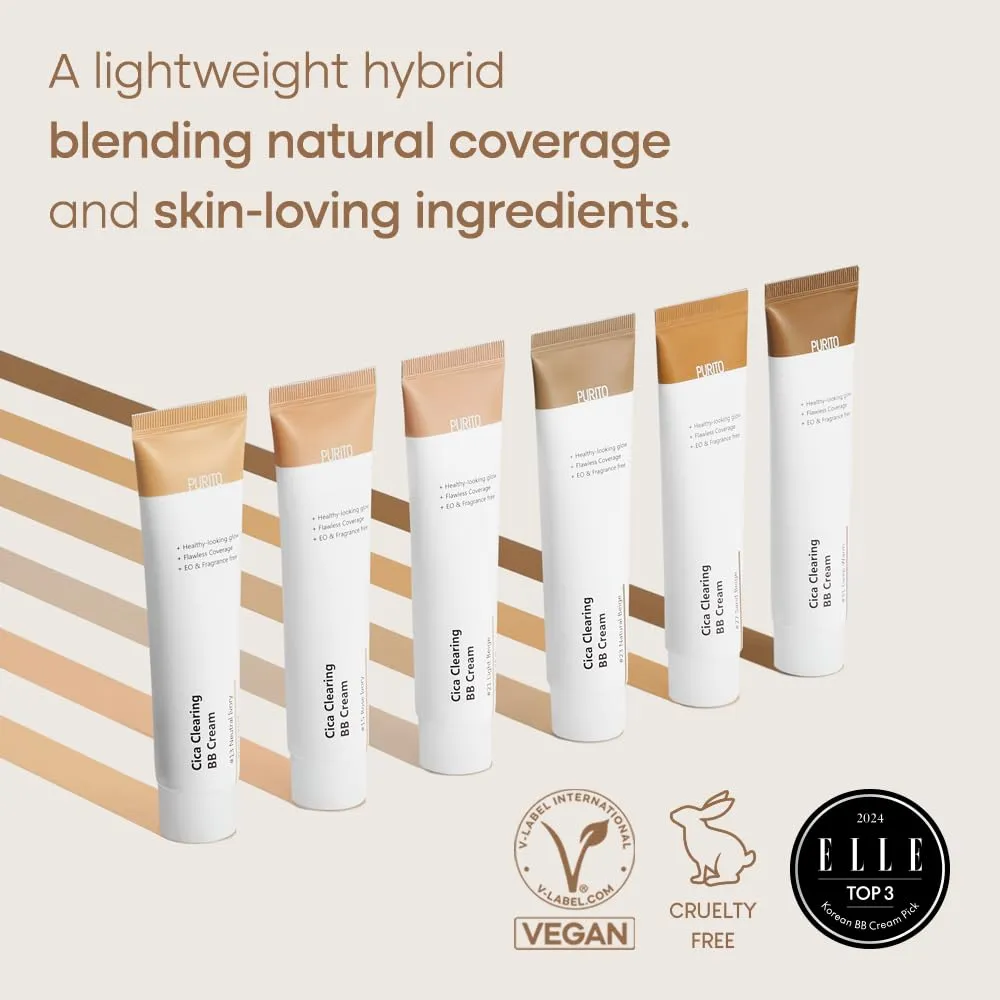 PURITO Cica Clearing BB Cream 30ml - #21 Light Beige