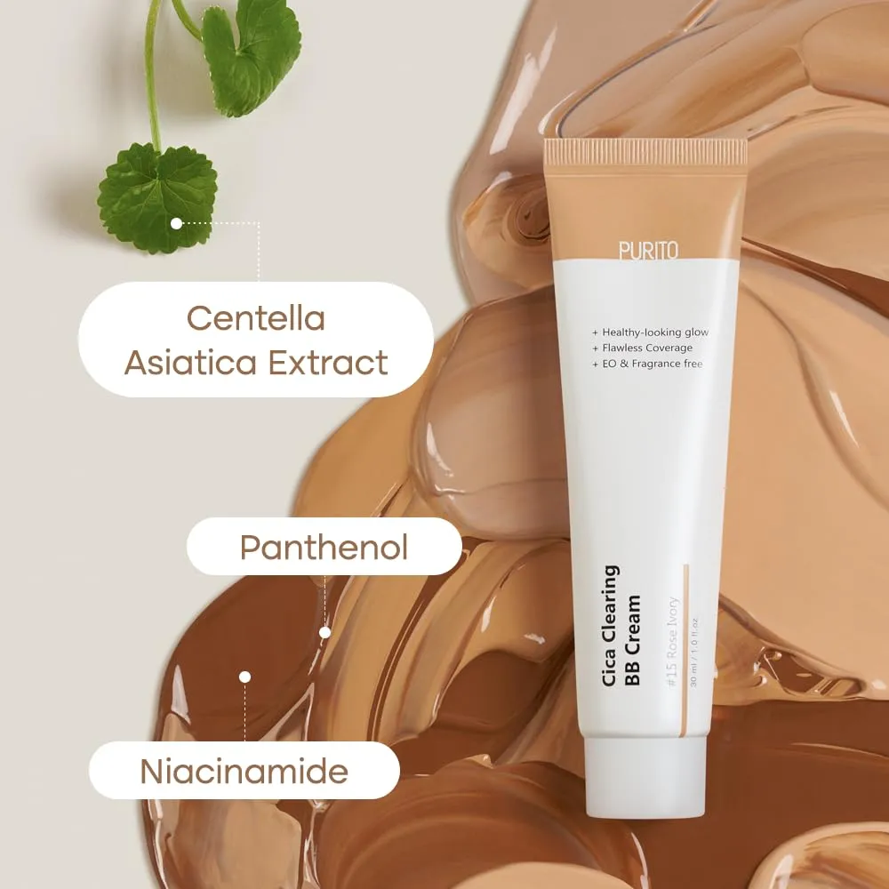 PURITO Cica Clearing BB Cream 30ml - #21 Light Beige
