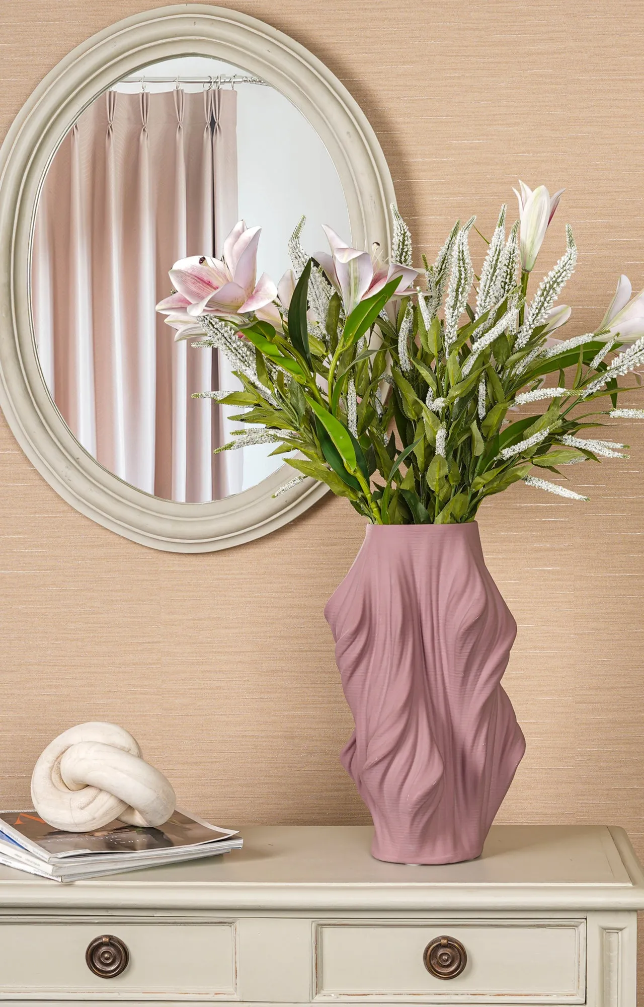Soft Blush Accent Vase