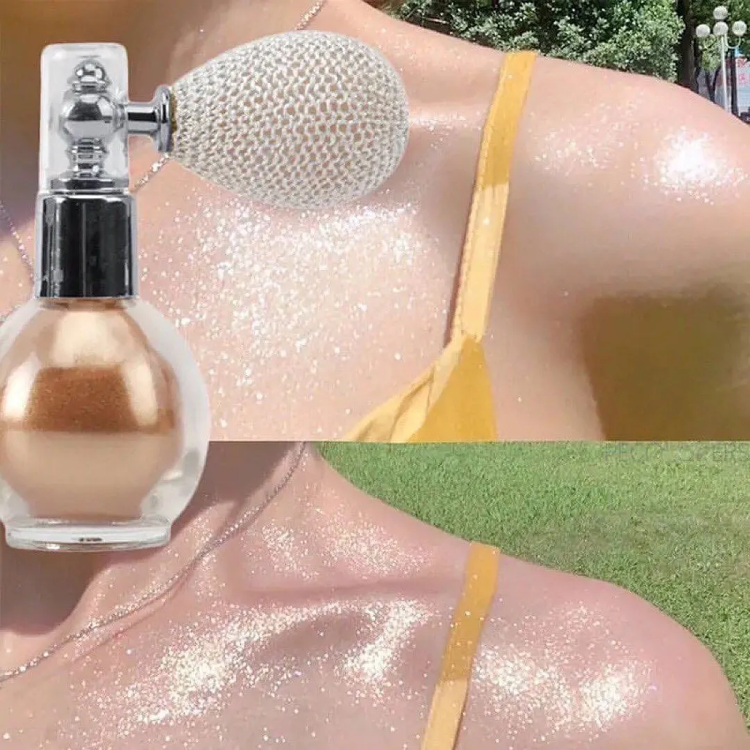 Sparkle Glitter Highlighter Powder Spray High Glitter Powder Spray Shimmer Powder