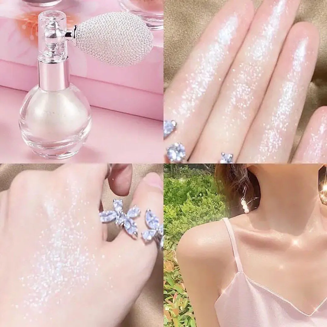 Sparkle Glitter Highlighter Powder Spray High Glitter Powder Spray Shimmer Powder