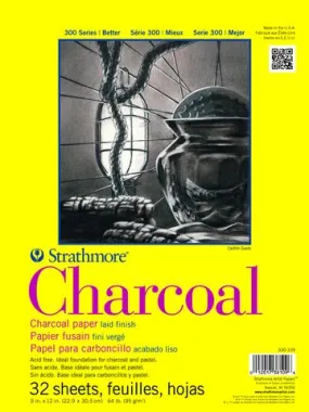 Strathmore Charcoal Paper White Spiral Top 64lb 11"x17"