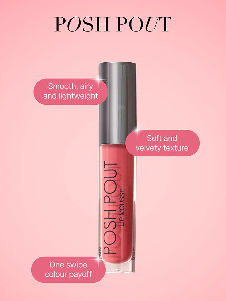 Studiowest Posh Pout Rose All Day P-02 Lip Mousse - 4.2 ml