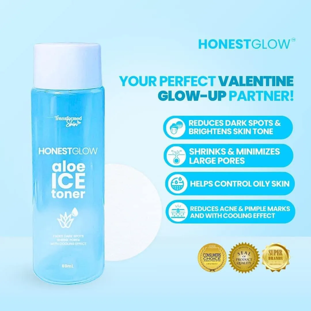 Transformed Skin - Honest Glow - Aloe Ice Toner 60 ML