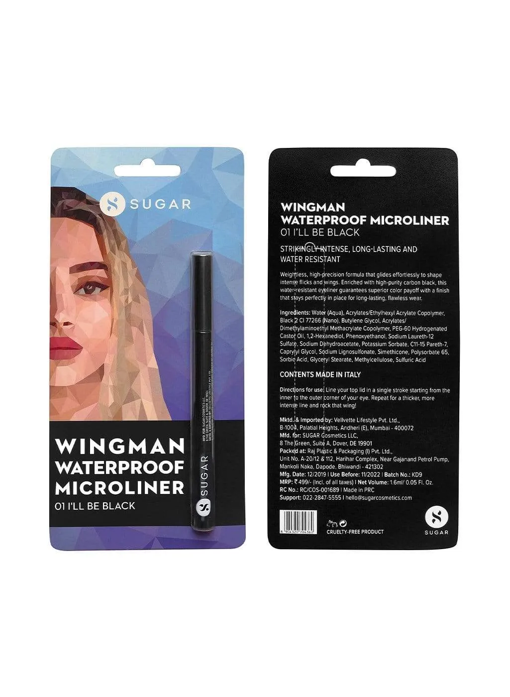 Wingman Waterproof Microliner - 01 I'll Be Black